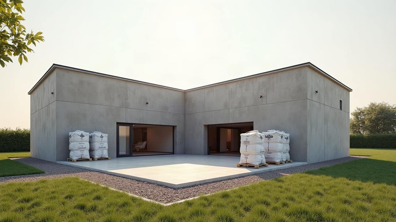 Zone de chantier confinée par des bâches étanches, avec extracteur d'air en fonctionnement dans l'angle de la pièce en travaux.