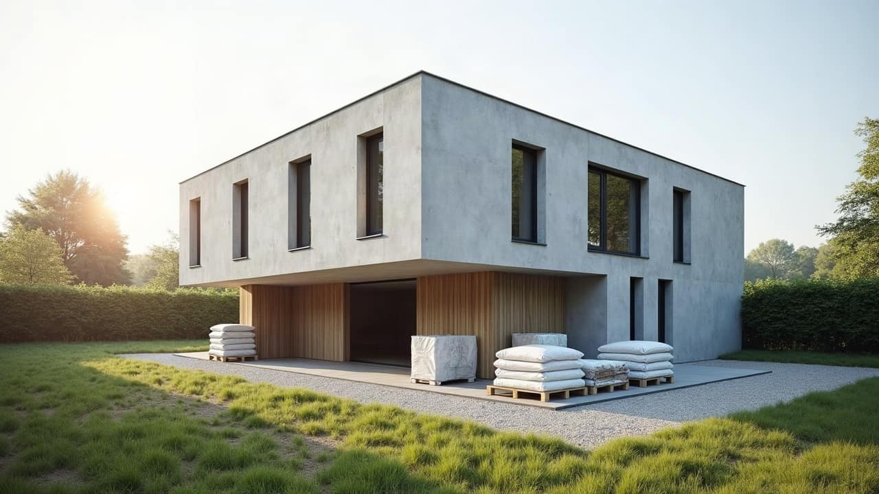 Ravalement de façade d'un immeuble ancien de Caen achevé, échafaudage retiré, façade propre et sol dégagé.